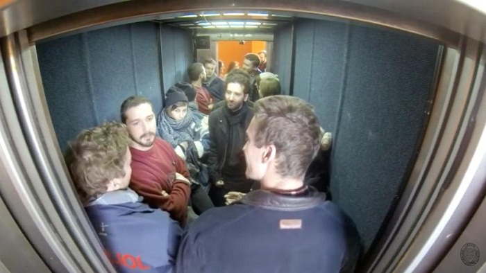 Shia LaBeouf is spending 24 hours in an elevator in Oxford University